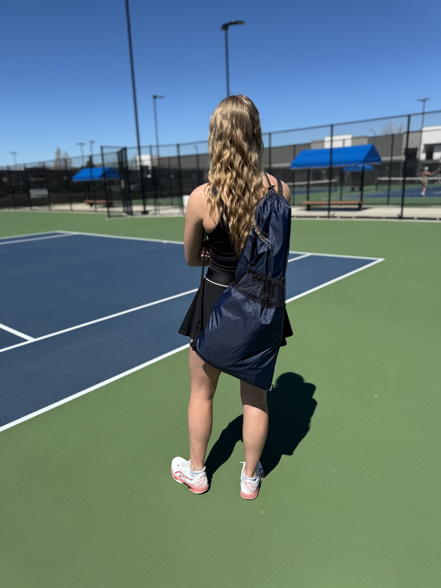 Packable Tennis Bag - Navy Blue